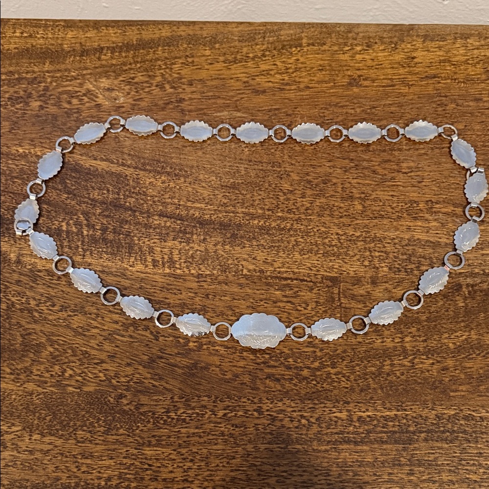 Vintage silver western belt